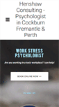 Mobile Screenshot of henshawconsulting.com.au
