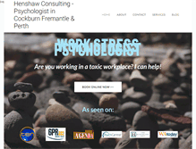 Tablet Screenshot of henshawconsulting.com.au